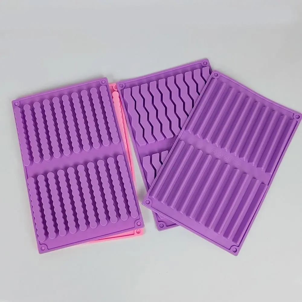 20 Cavities Chocolate Molds Food Grade Flexible Silicone Strip Molds Silicone DIY Cake Decorating Tool Cake Baking Tools