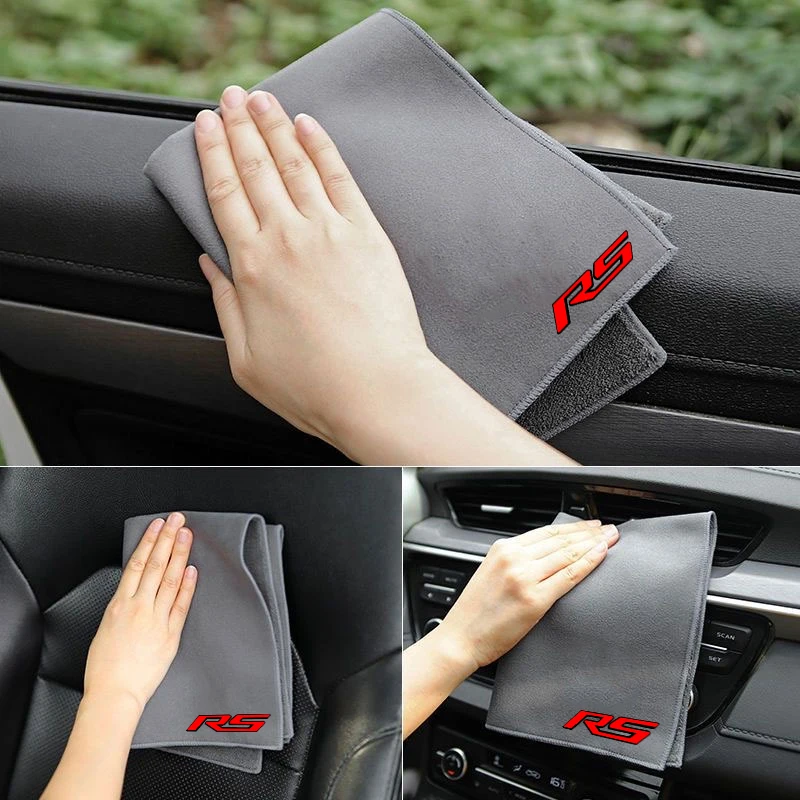 Microfiber towel car wash cleaning cloth car absorbent  For Chevrolet RS Corvette Camaro Tahoe Equinox Suburban Accessories