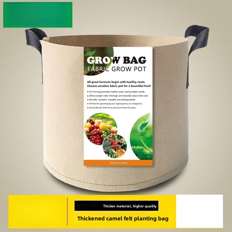 Thickened Non-woven Fabric Grow Bags Breathable Fabric Planter Pot For Vegetable Flower Fruit Tree Planting Garden Nursery