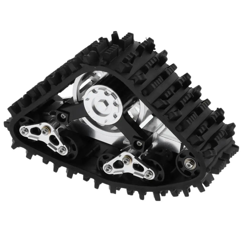 RC Tires 1 10 Scale Sandmobile Snow Tyre Track Wheel for Axial SCX10 RC Climbing Truck DIY Spare Parts
