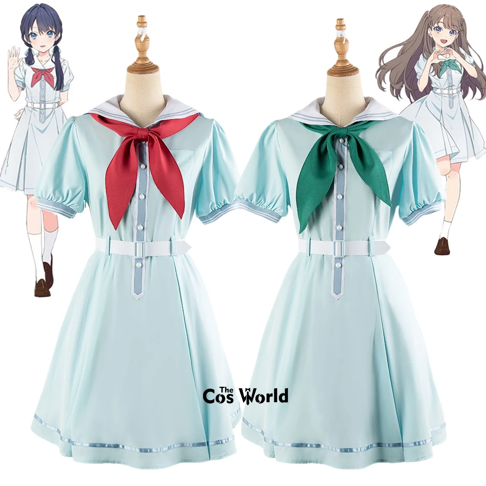 

Hasu No Sora Jogakuin School Idol Club Otomune Kozue Yugiri Tsuzuri Hinoshita Kaho Summer Uniform Outfits Anime Cosplay Costumes