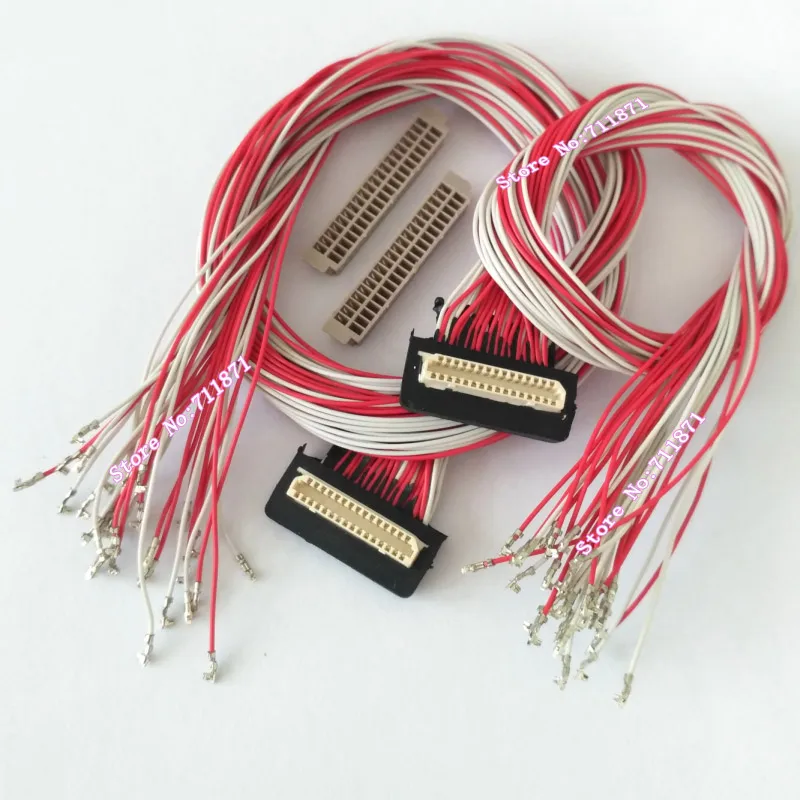 

DF9 31Pin to DF13 40-контактный экранный кабель 31P DF9 40P DF13 Экранный кабель DF9-31S-1V DF13-40DS-1.25C Изготовленный на заказ экранный провод