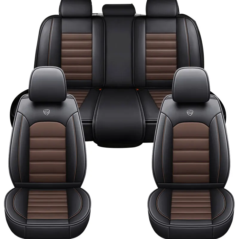 

Eco-friendly All-Season PU Leather 5-Piece Car Seat Cover Full Set For Polo Civic CC Models