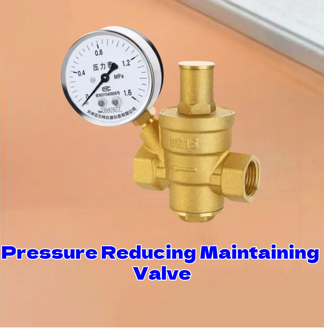 

G 1/2" 3/4" 1" 2" Brass Water Pressure Reducing Maintaining Valve DN15/DN20/DN25/DN32 Regulator Adjustable Relief Valve Gauge