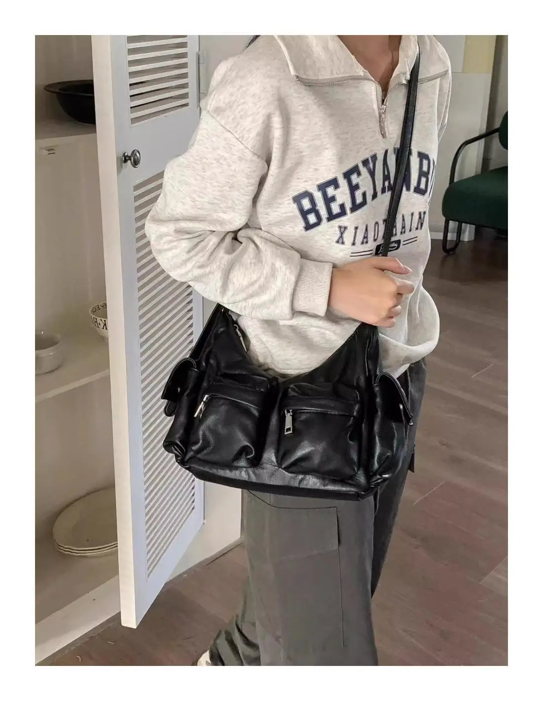 Women Bag Luxury Y2K All-match Casual Safari Style High-Capacity Shoulder Bag Pures and Bags Crossbody Girls Bags