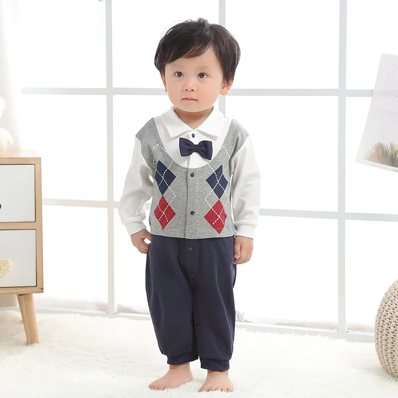 Mono para bebé recién nacido, ropa de primavera y otoño, traje para gatear de Caballero de luna llena, 100 días, 9 meses