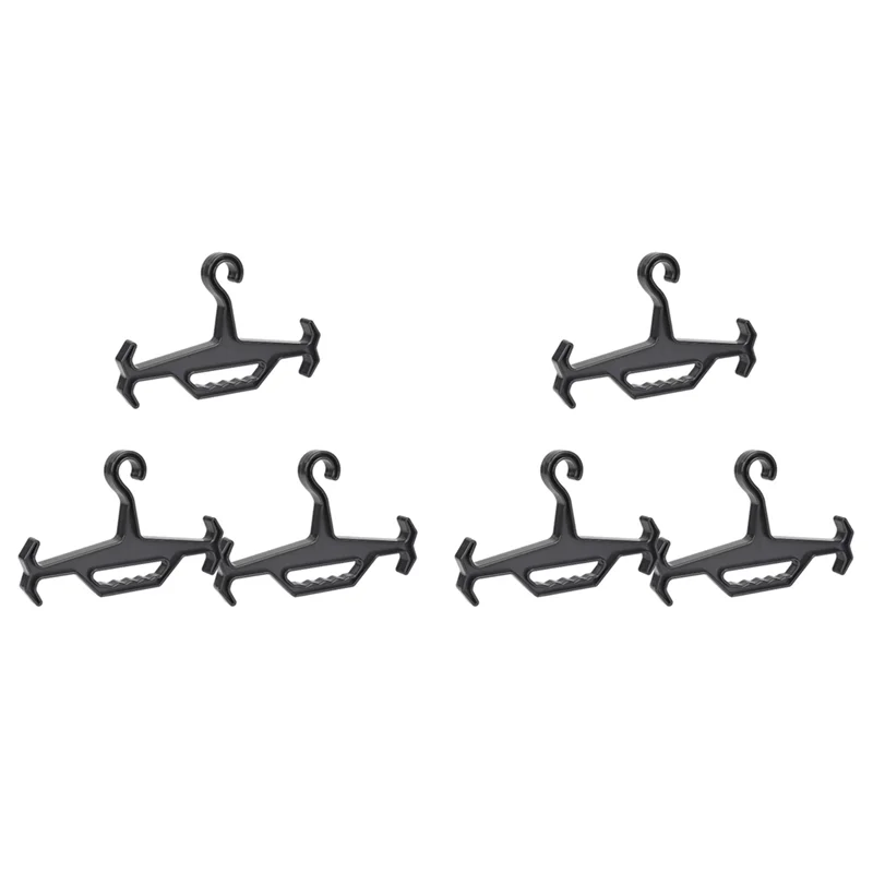 

Heavy Duty Hanger For Vest Wetsuit Hanger,Survival Equipment Storage Organizer Black 6PCS