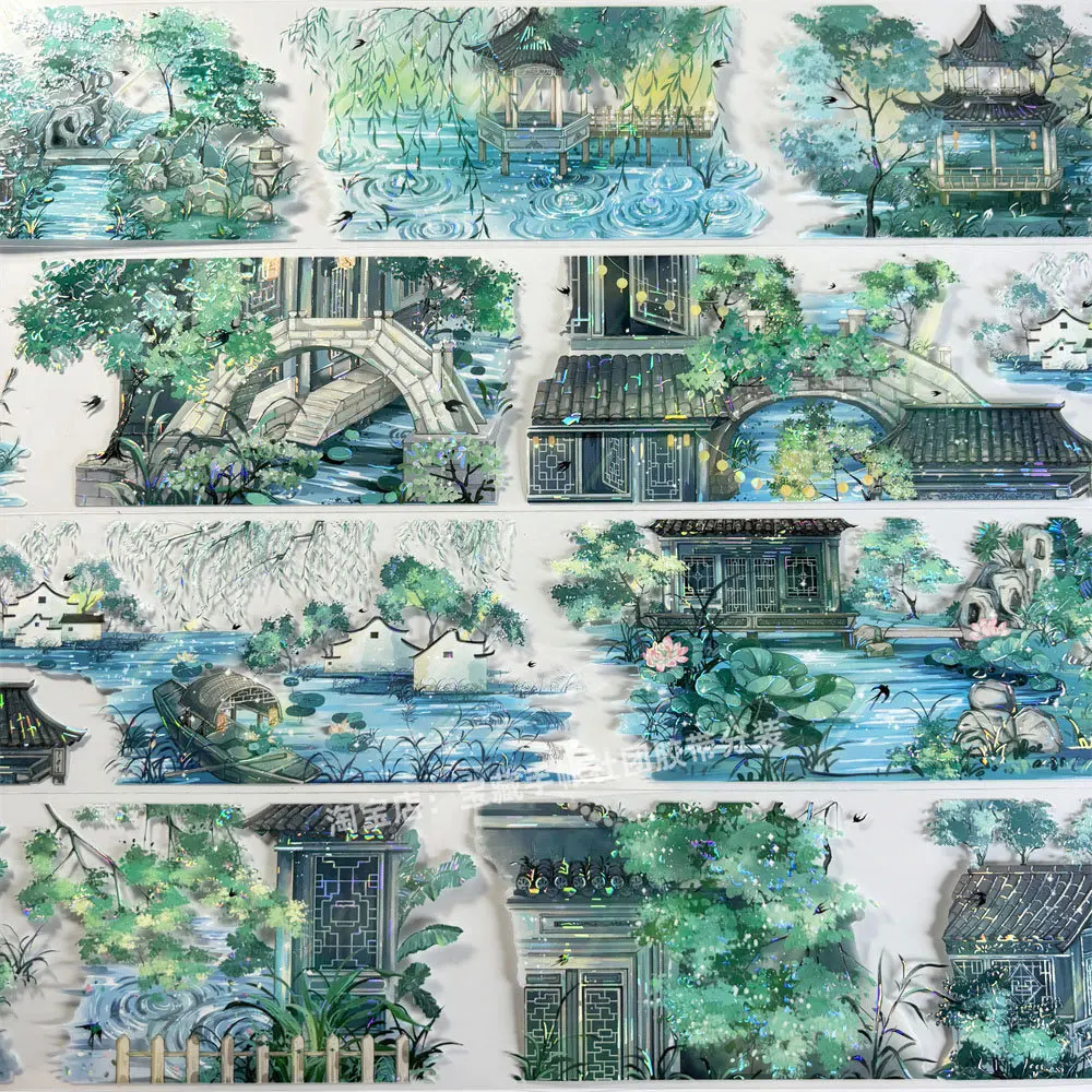 Antique Style PET Material Washi Sticker for Journal Mobile Phone Case Scrapbooking DIY Decoration