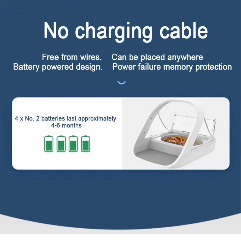 Automatic Pet Feeder Surefeed Chip Identification Cat Electronic Pet Feeder Food Fresh Prevent Other Pets from Snatching Food