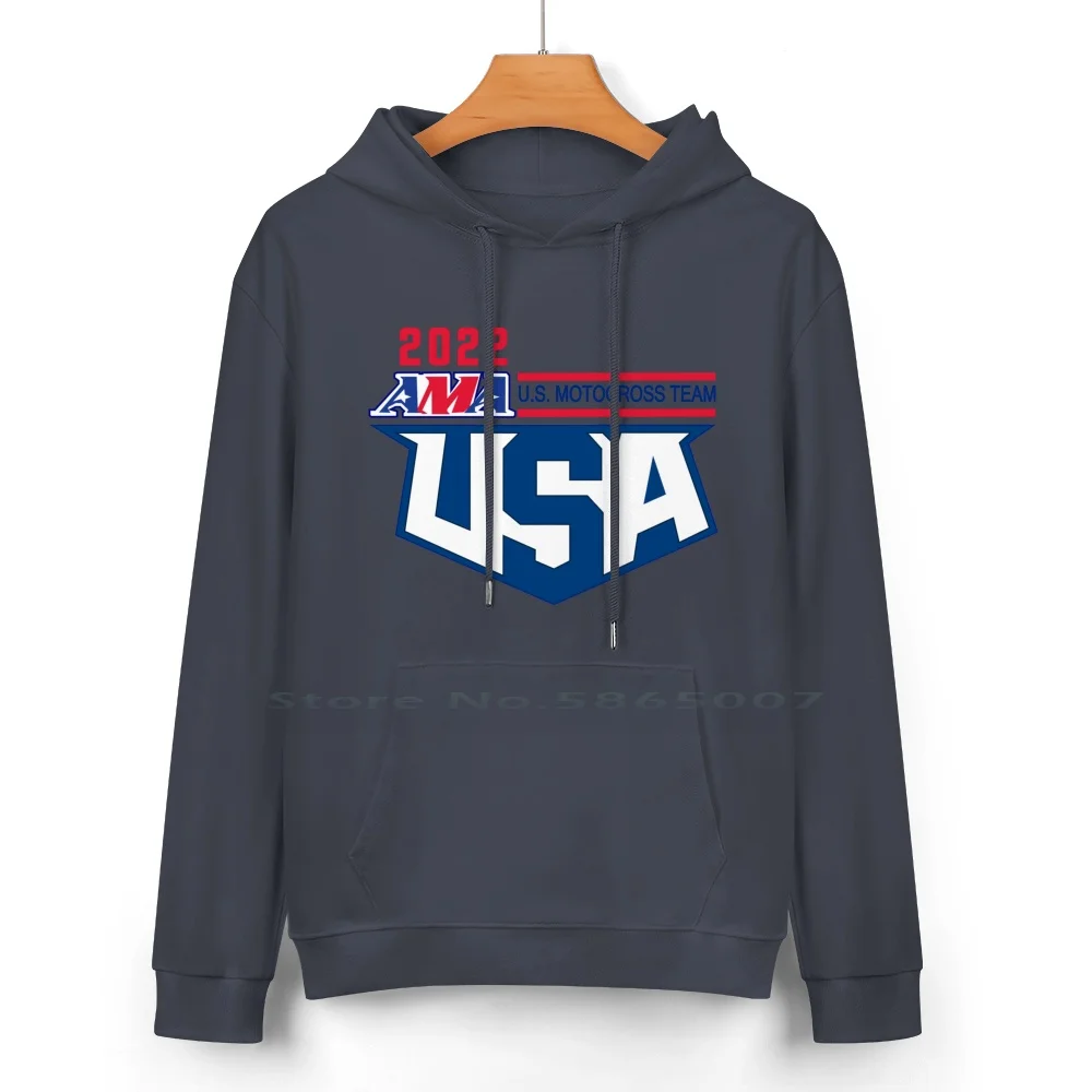 Usa Motocross Team Official Pure Cotton Hoodie Sweater 24 Colors Usa Ama Motocross Us Motocross Team Motocross Usa Moto Cross