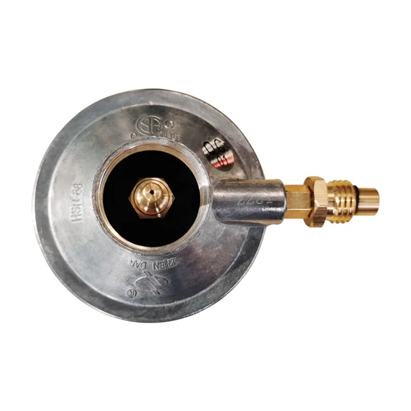 North America LPG One Pound Gas Cylinder Tank Propane Adjustable Low Pressure Gas Regulator Valve M12*1 With Nozzle 0.7mm