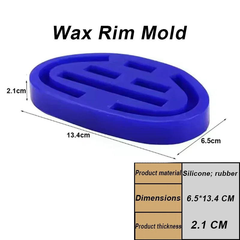 1pc Dental Silicone Wax Rim Mold Horseshoe Shape Reusable Former for Full Denture Lab Use Denture Base Occlusion Rim Module