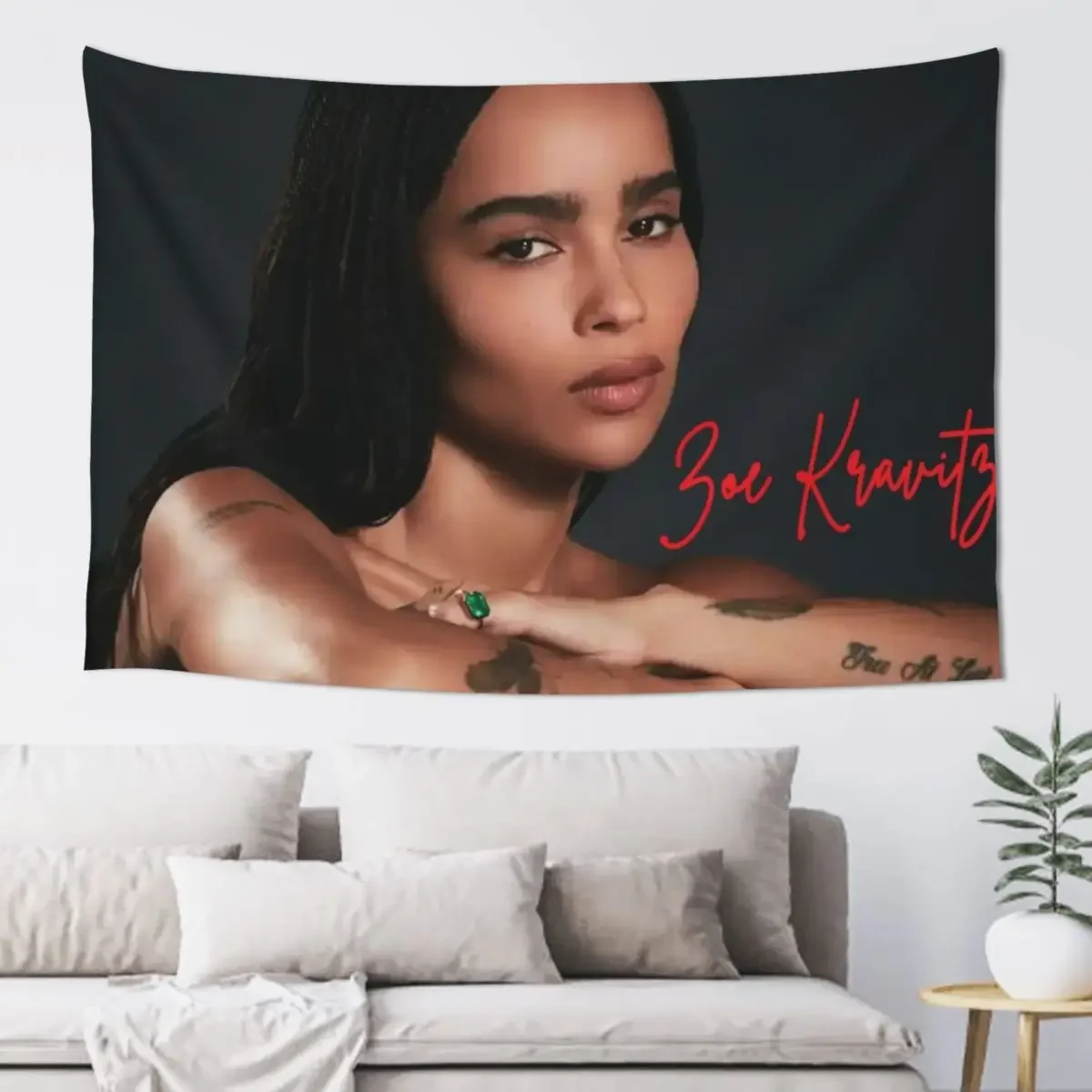 

Zoe Kravitz Tapestry Bedroom Organization And Decoration Decorative Wall Murals Anime Decor Decorative Wall Mural Tapestry