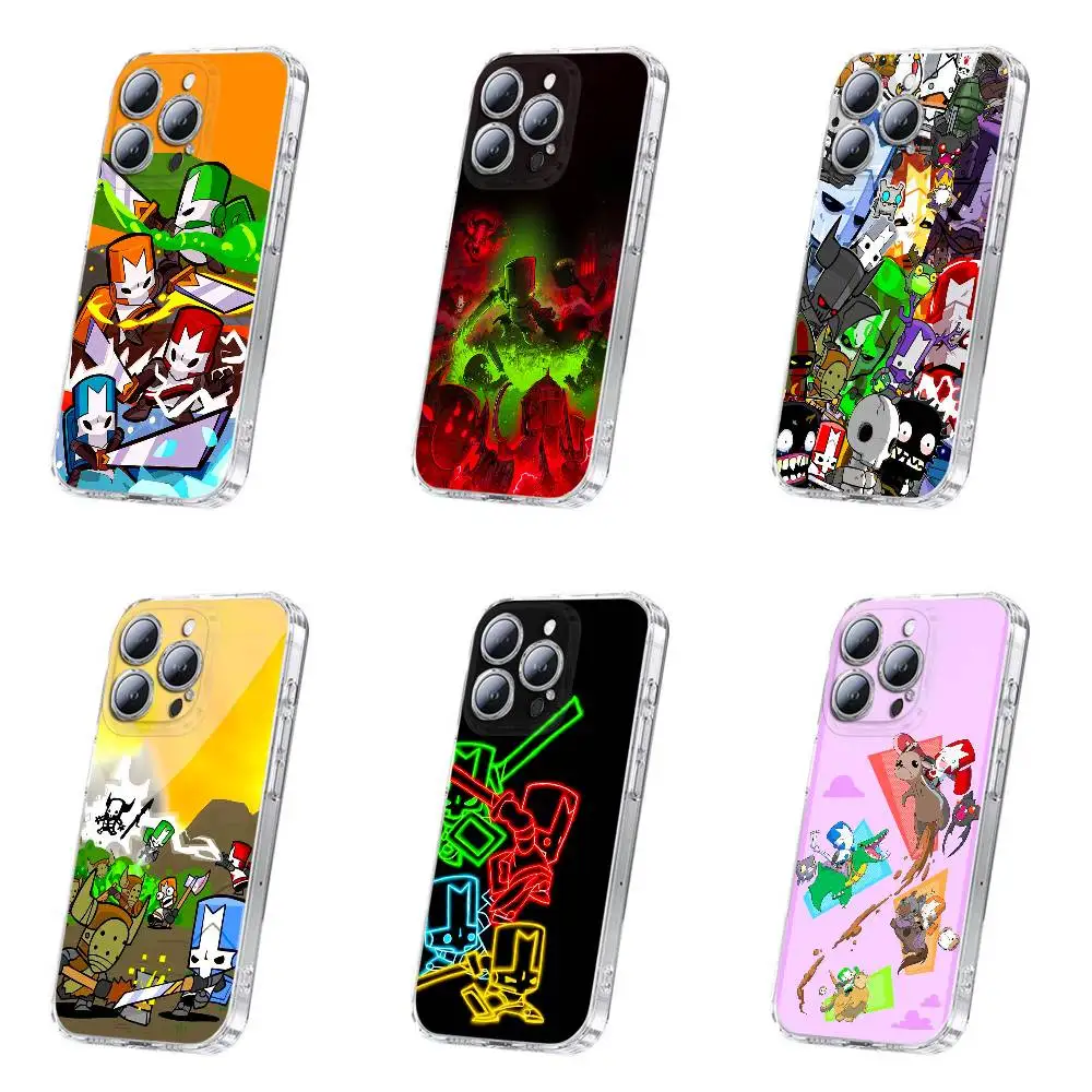 

For Castle Crashers Phone Case iPhone 12,16,11,14,13,17,15 Plus,Pro,Max,Plus,E,Air,Mini Transparent Cover
