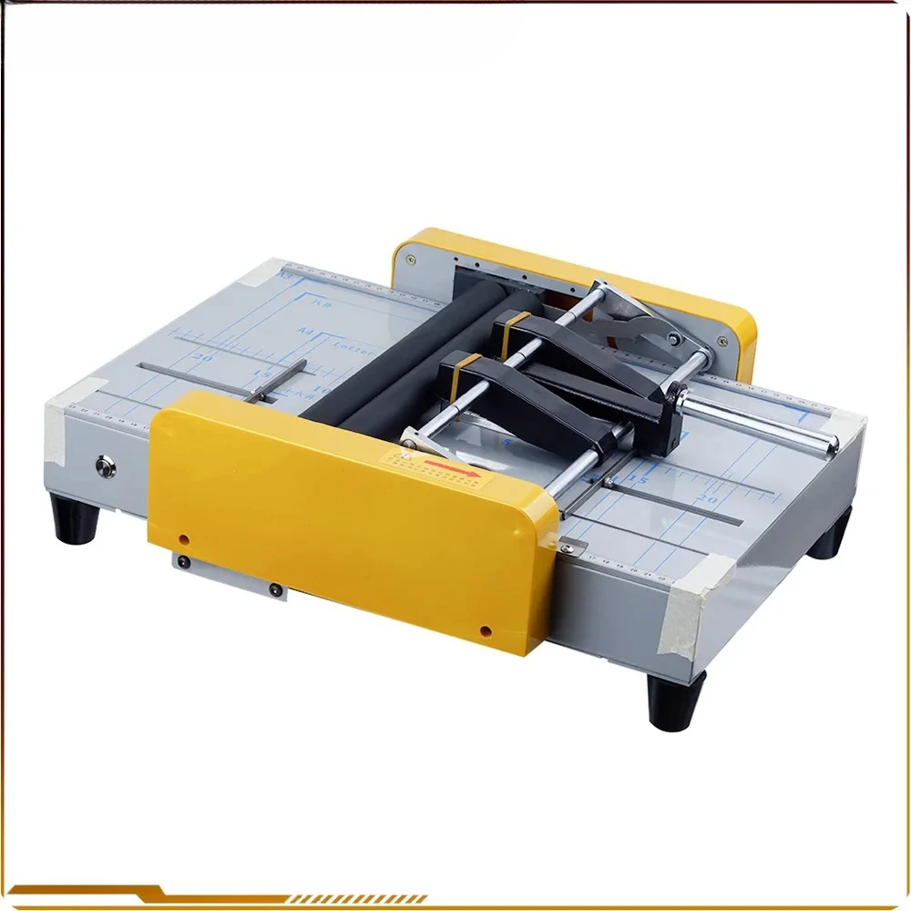 A3 Electric Stapler Folding Machine 220V/110V Electric Creasing Machine Card Folding Machines Color Pages Dashed Machine