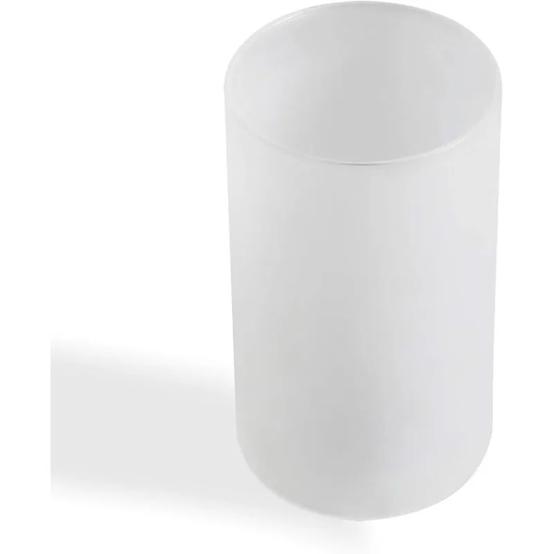 Clear Frosted Glass Lamp Shade, Accessory Glass Fixture Replacement Globe or Lampshade with 1-5/8-Inch Fitter Opening