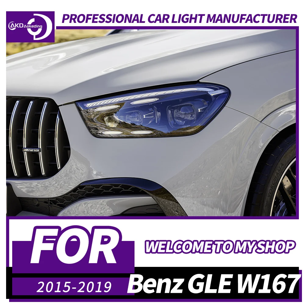 

AKD Car Lights For Benz GLE W167 Headlight 2020-2024 LED Projetor head Lamp Daytime Running Light Automotive Accessories