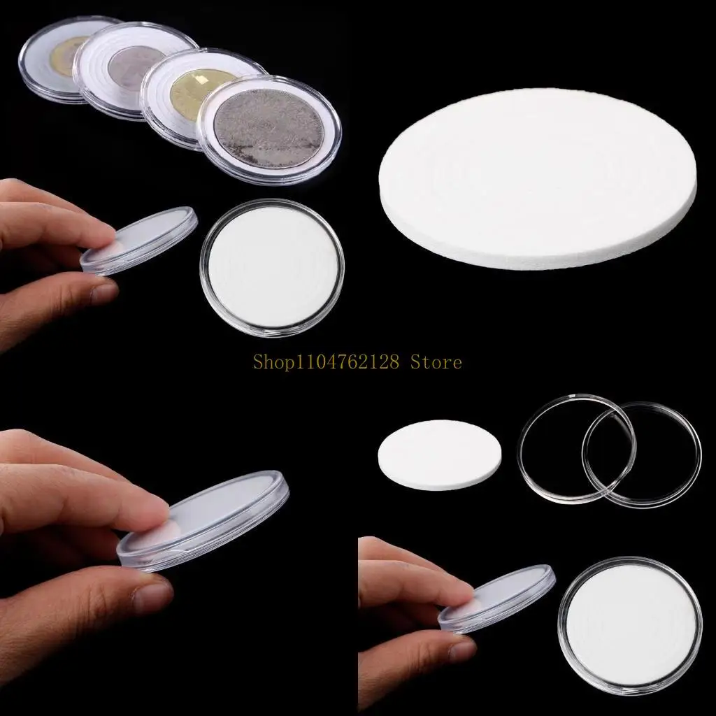 

Пластиковая коробка для хранения монеты 46 мм держатель капсулы спальня настольный столик декор полки лучшая продажа