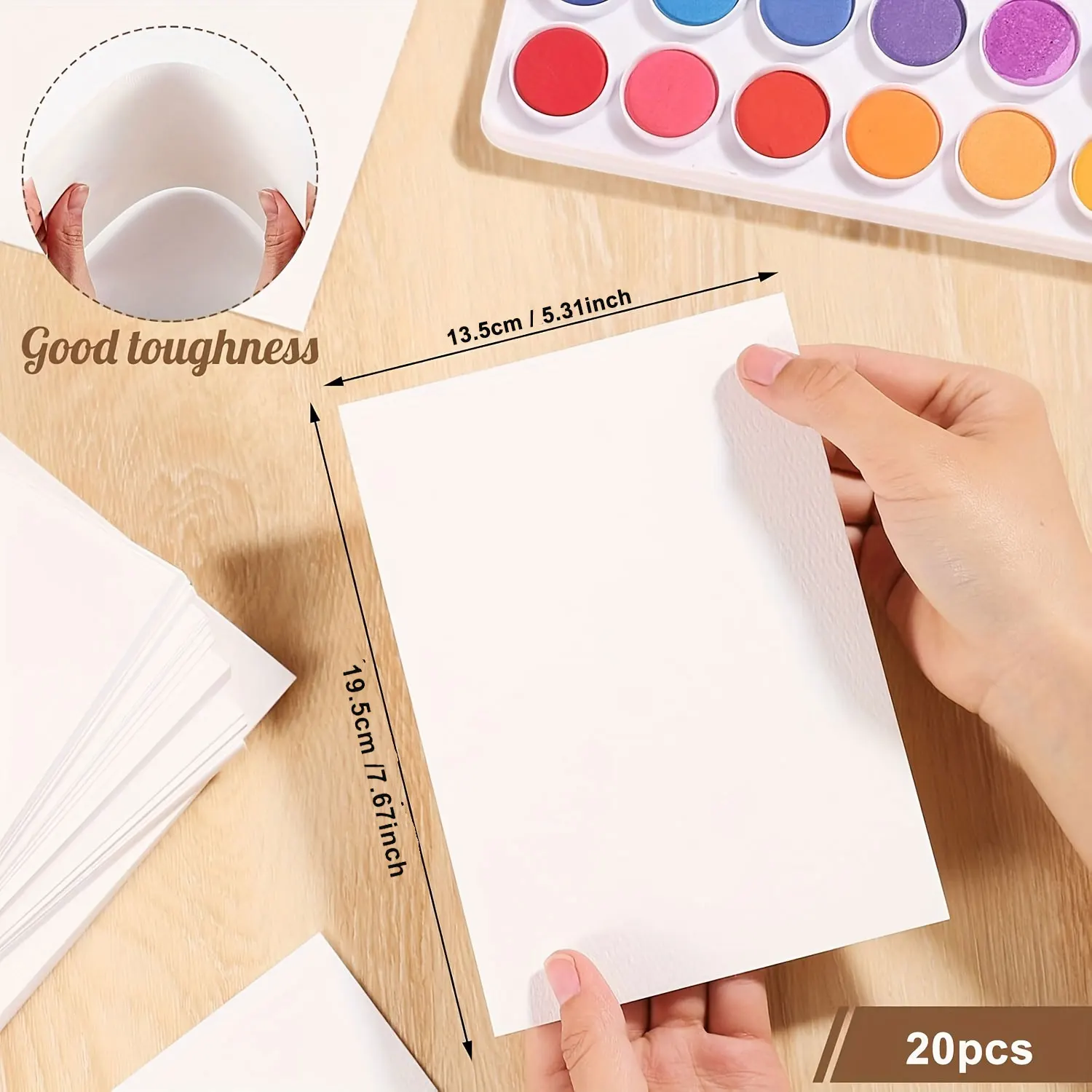 لوحة ورق بألوان مائية، ورق ألوان مائية مقاس 19 × 13، كتاب ورق رسم فني، لوازم فنية للبالغين والأطفال، #4