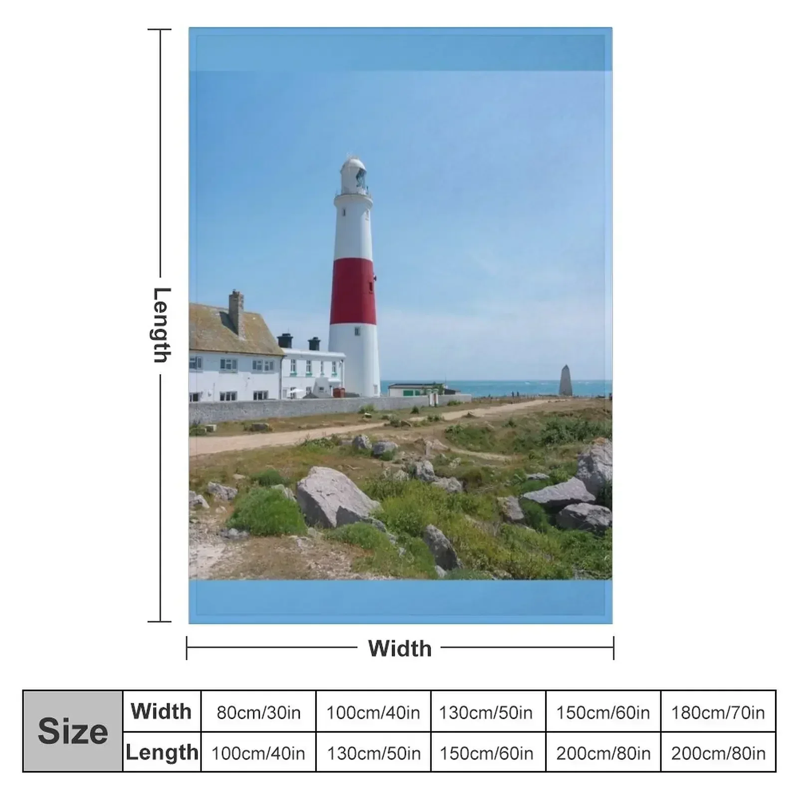 New Portland Bill Lighthouse Throw Blanket Sofa Throw Hair Bed Cute Flannels Extra Large Throw Blankets