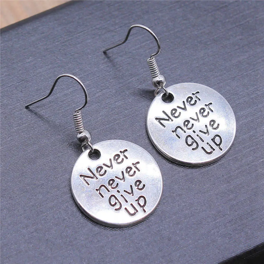 Sejuani Text Tags Materials Big Earrings Supplies For Jewelry Vintage 18x19mm Earring Size