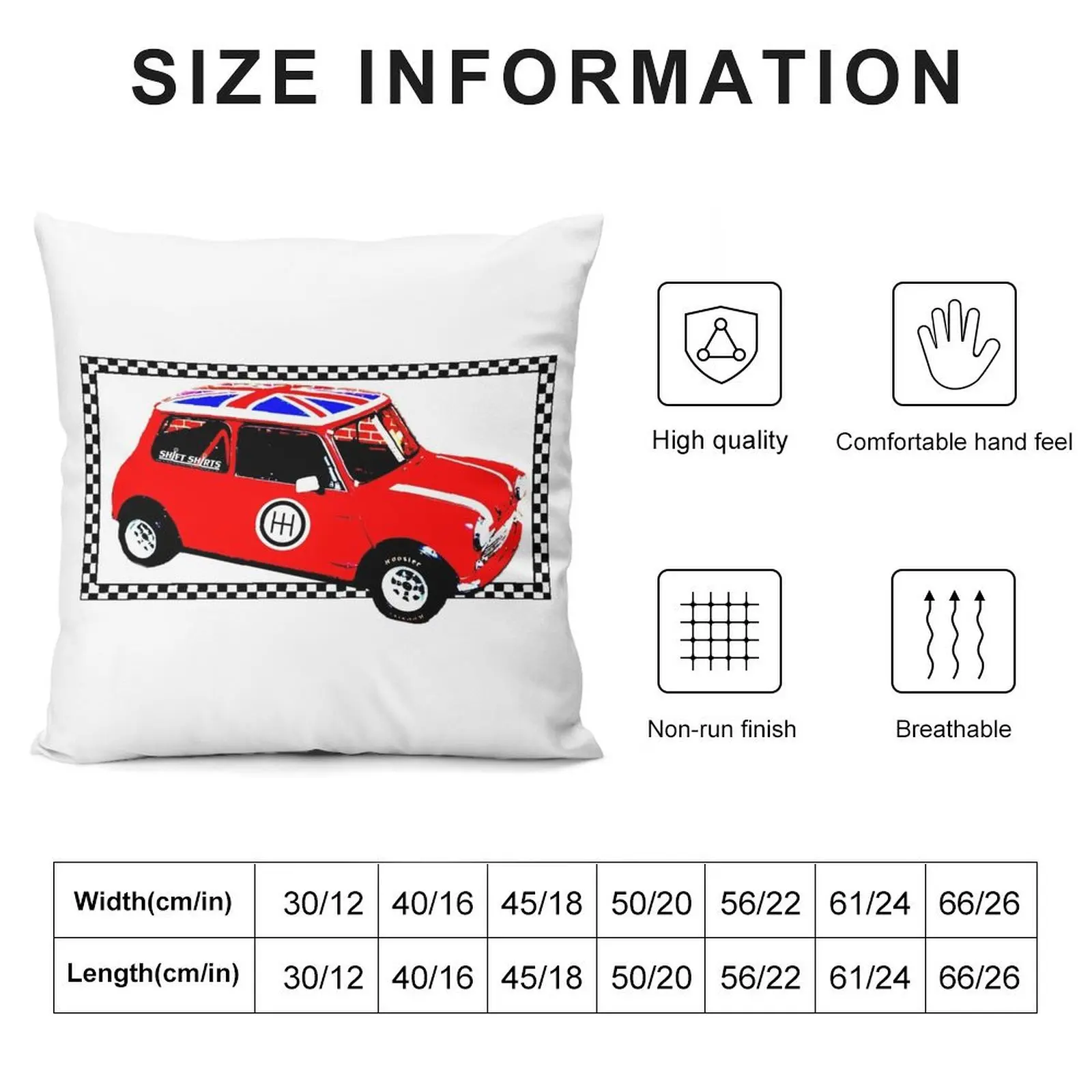 Shift Shirts Small Packages – Morris Mini Cooper Inspired Throw Pillow anime girl pillow