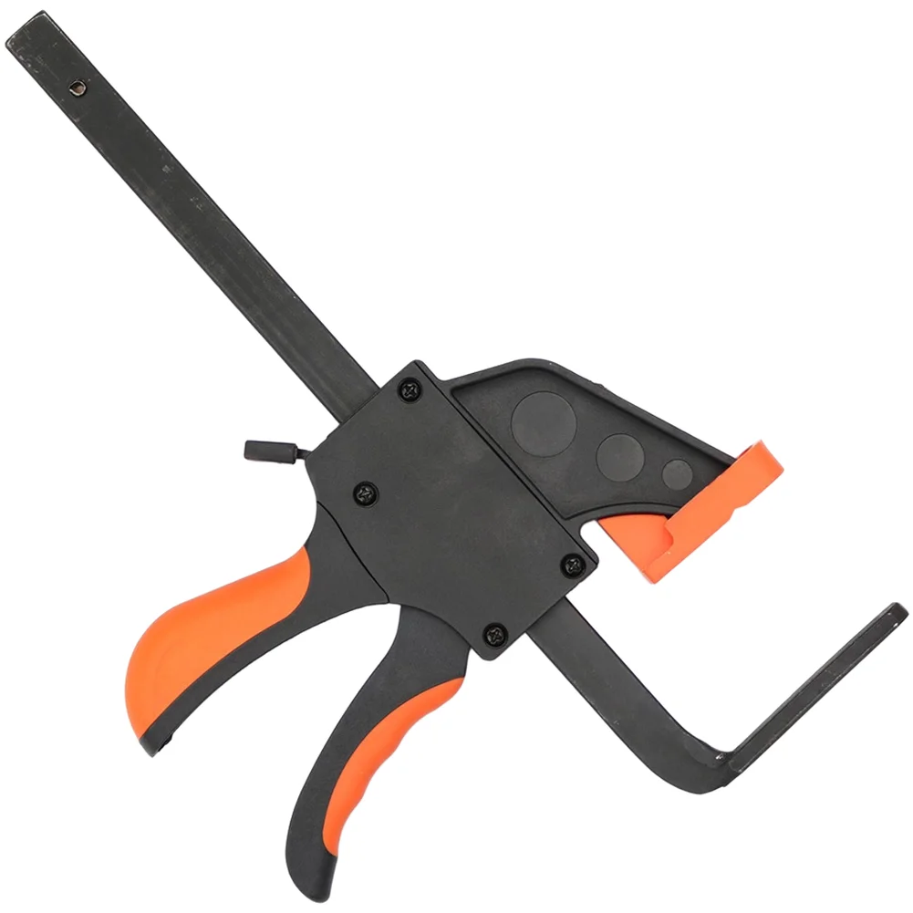 Orange Black Quick Release Clamp 160mm for Sander Guide Rails F Clip 45 Steel Material Ergonomic Handle 30x18.7x6cm