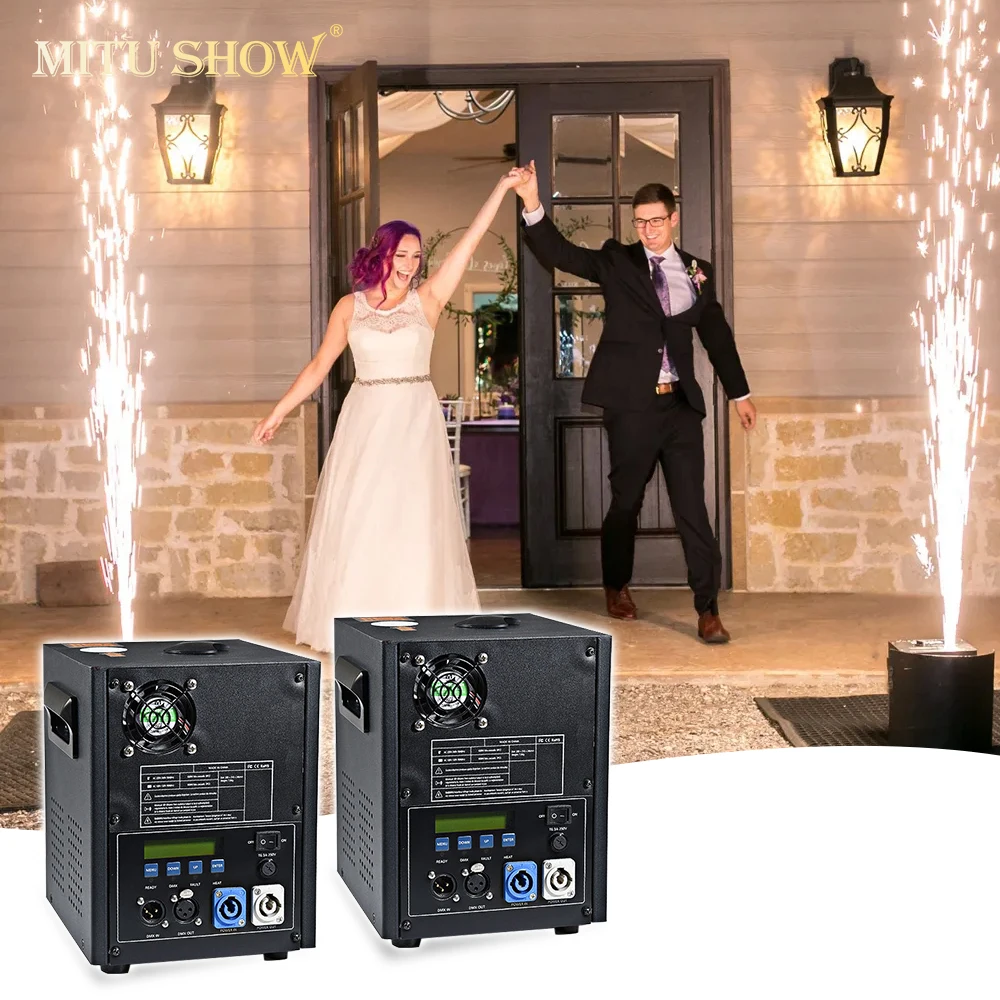 

Mitushow 600W Dmx512 Cold Sparkler For Party Dj Show Electronic Spark Wedding Stage Spark Machine