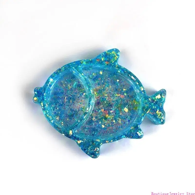 E1PE Flower Heart Fish Silicone Mold Candy Container Resin Mold Fashion Jewelry Storage Box Epoxy Resin Casting Mold