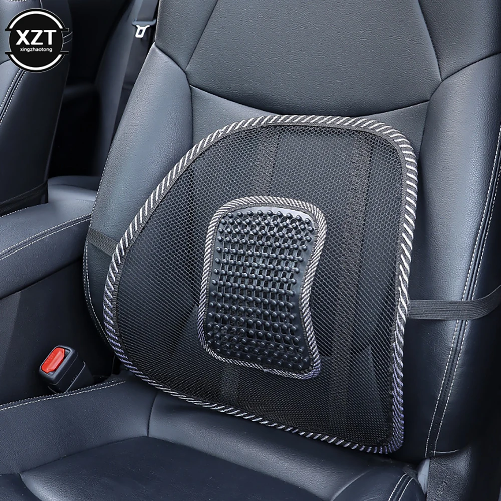 

Car Seat Chair Back Cushion Mesh Lumbar Back Brace Car Seat Chair Cushion Massage Back Cushion Pad Support for Car Office Home