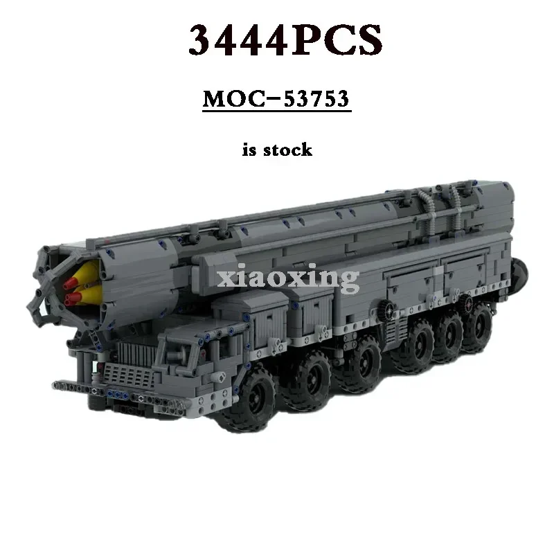 

MOC-53753 MOC-53755 MAZ-547 Missile Transport Truck Kids Building Block Toy 3444PCS Kids Christmas Gift Birthday Gift DIY Toys