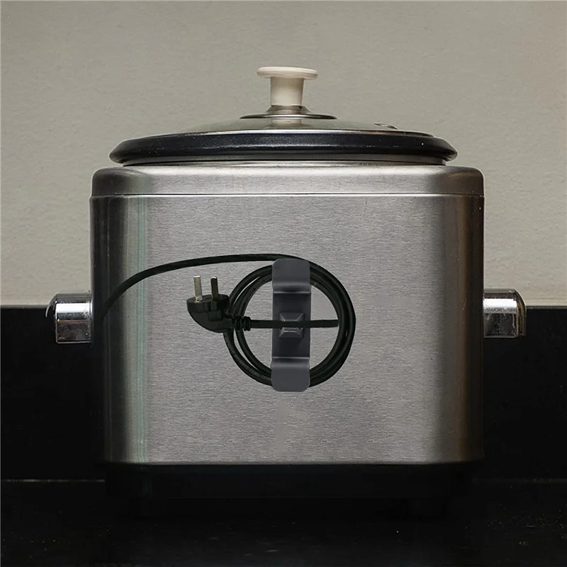 B83B-8 Pack Cord Organizer For Appliances,Cord Wrapper Kitchen Mixer Cable Wrap Wire Storage Attachment Black