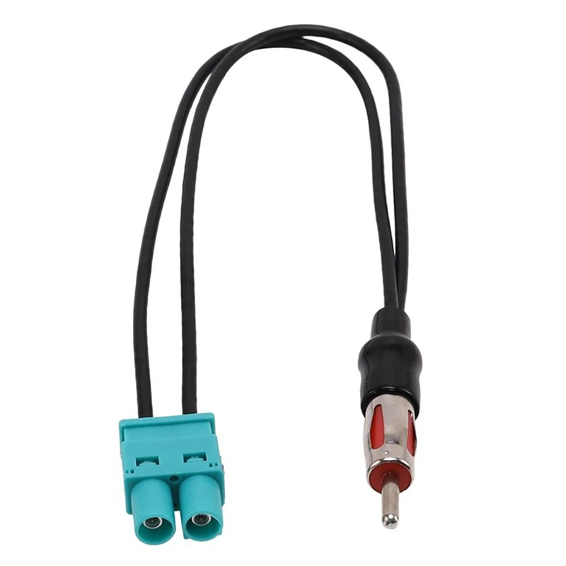 Adaptador de Cable de Audio para coche, antena Dual hembra Fakra Radio a Moto estándar Din macho, adaptador de antena aérea, 1 ud.