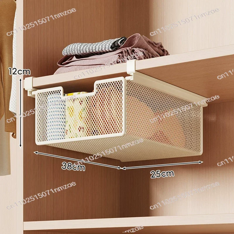 Layered Rack Household Hanging Space Saving Clothes Finishing Baffle Below The Wardrobe Drawer Hanging Basket Clothes Storage