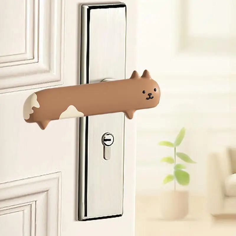 Silicone Door Handle Cover Cartoon Design Anti-collision Silicone Door Knob Door Handle Covers Door Handle Protector For Kids