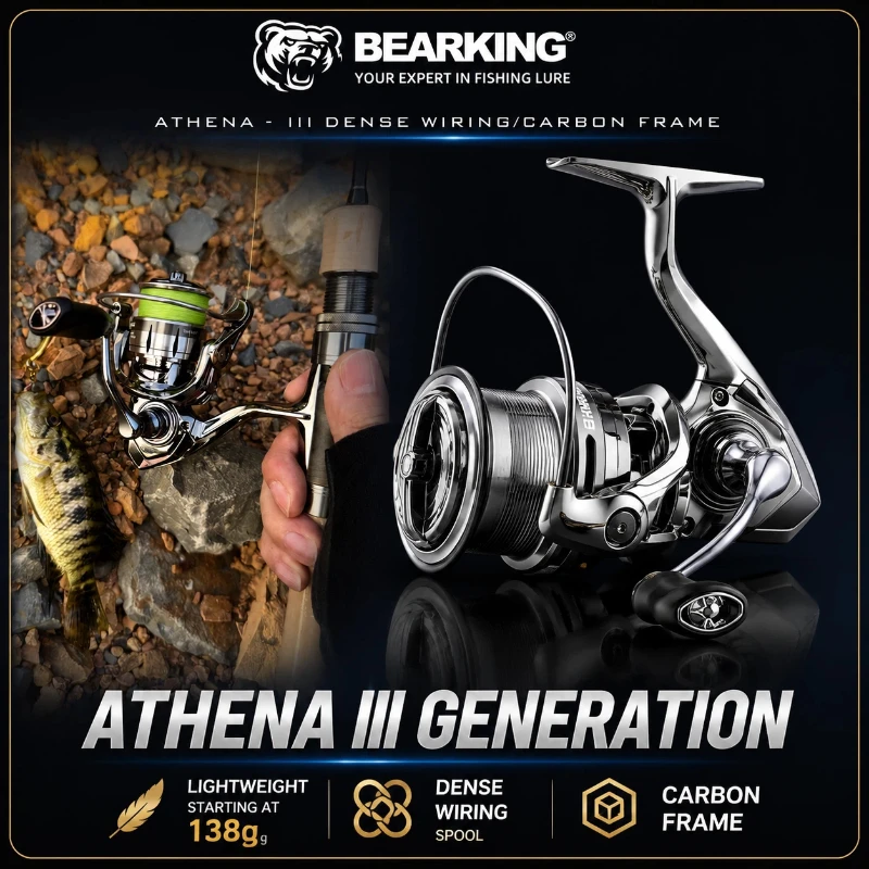 moulinet-spinning-bearking-athena-gen3-5-1bb-54-1-enroulement-de-ligne-dense-Etanche-antirouille-manivelle-entierement-metallique-micro-peche-polyvalente