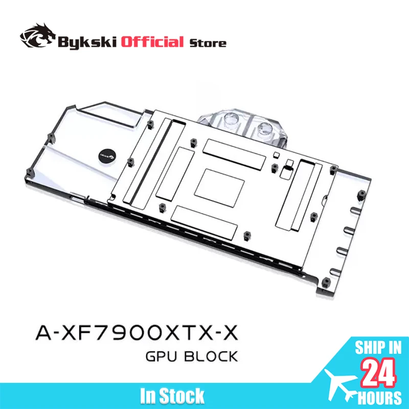 Bykski GPU Block Use for XFX RX7900 XTX Merc 310 OC Video Card / Full Cover Water Cooling Radiator/Dense Waterways A-XF7900XTX-X