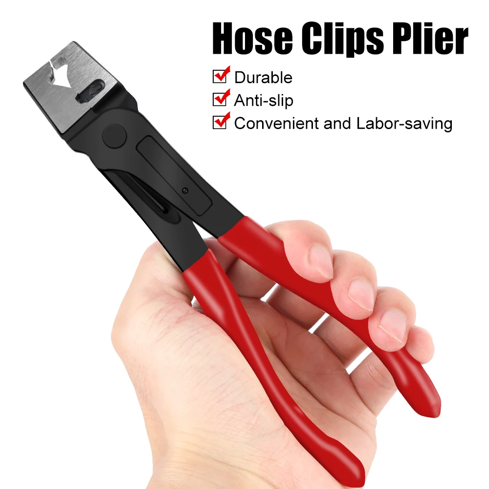 Car Hose Oil Hose Crimping Plier Collar Hose Clip Clamp Pliers Vise R Type Car Repair Hand Tool Auto Repairing Water Pipe Clamp