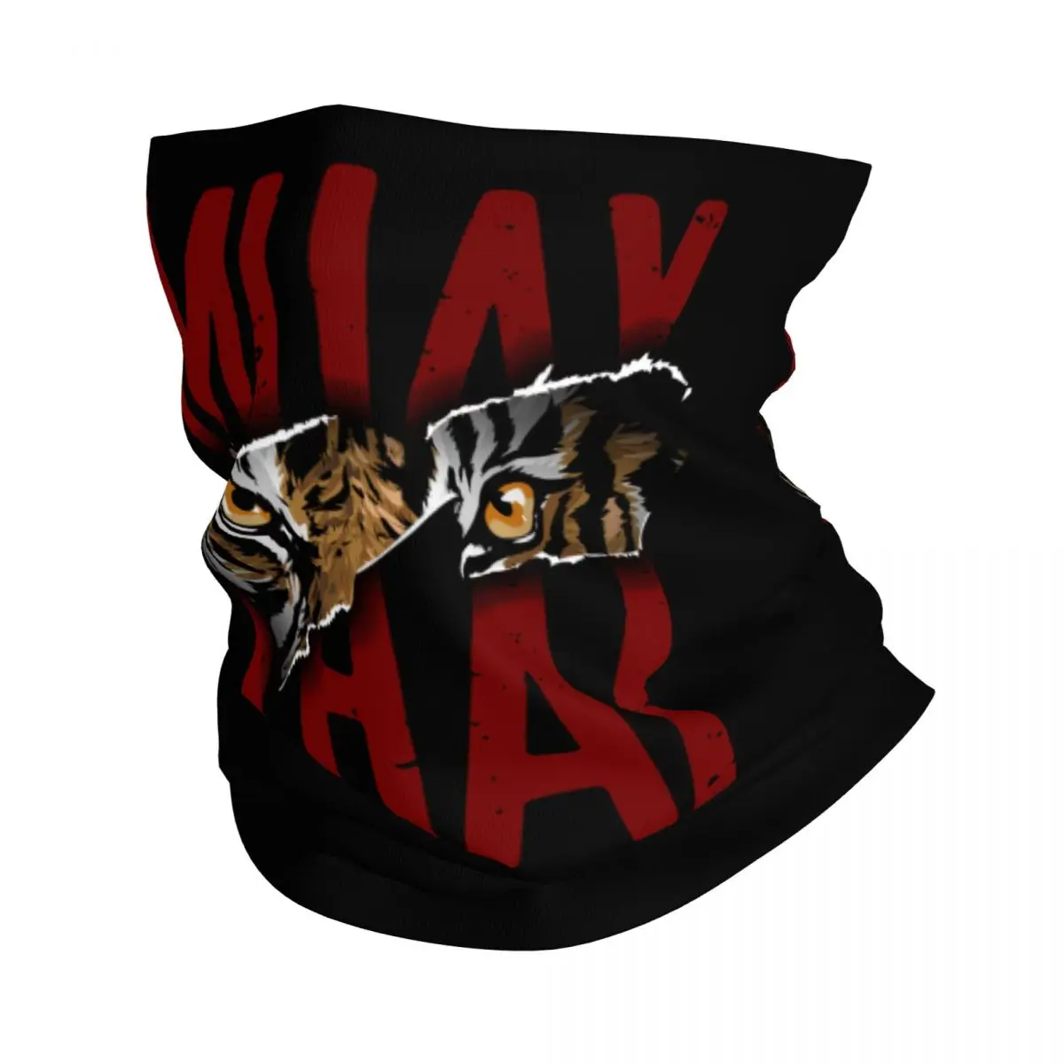 Muay Thai Tiger Bandana Neck Gaiter for Ski Hunting Women Men Wrap Scarf Thailand Martial Art Fighter Spirit Balaclava Warmer