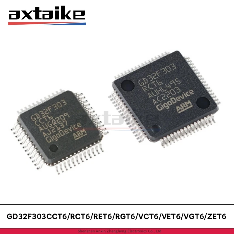 

1-5PCS GD32F303CCT6/RCT6/RET6/RGT6/VCT6/VET6/VGT6/ZET6 LQFP-48/64/100/144 ARM Cortex-M4 32-bit MCU Microcontroller IC GD32F303