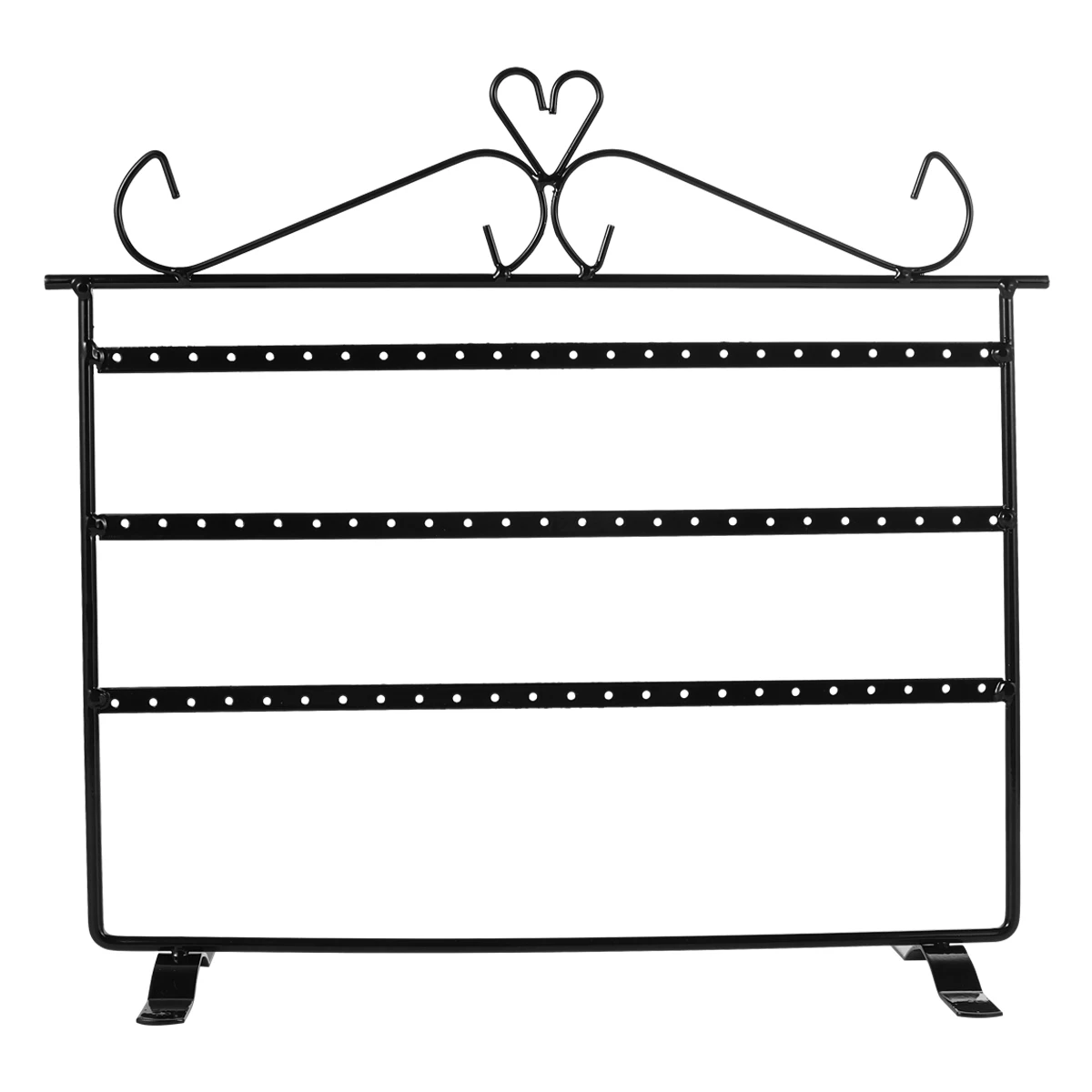Metal Earring Display Stand Durable Three Layers Jewelry Organizer for Women Home Showcase Storage Earring Holder Stand