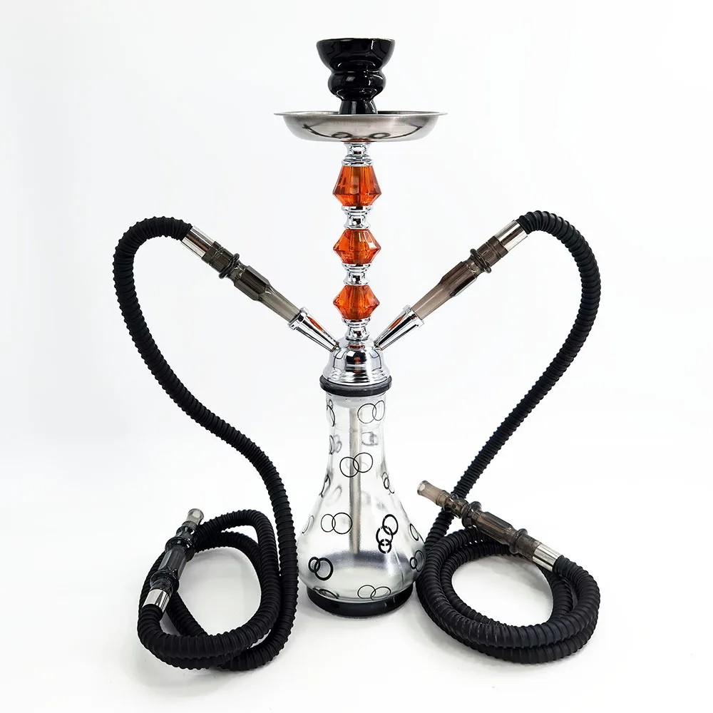 

Transparent Shisha Hookah Glass Made Double Tubes Shisha Hookah For Friends Share For Bar Lounge