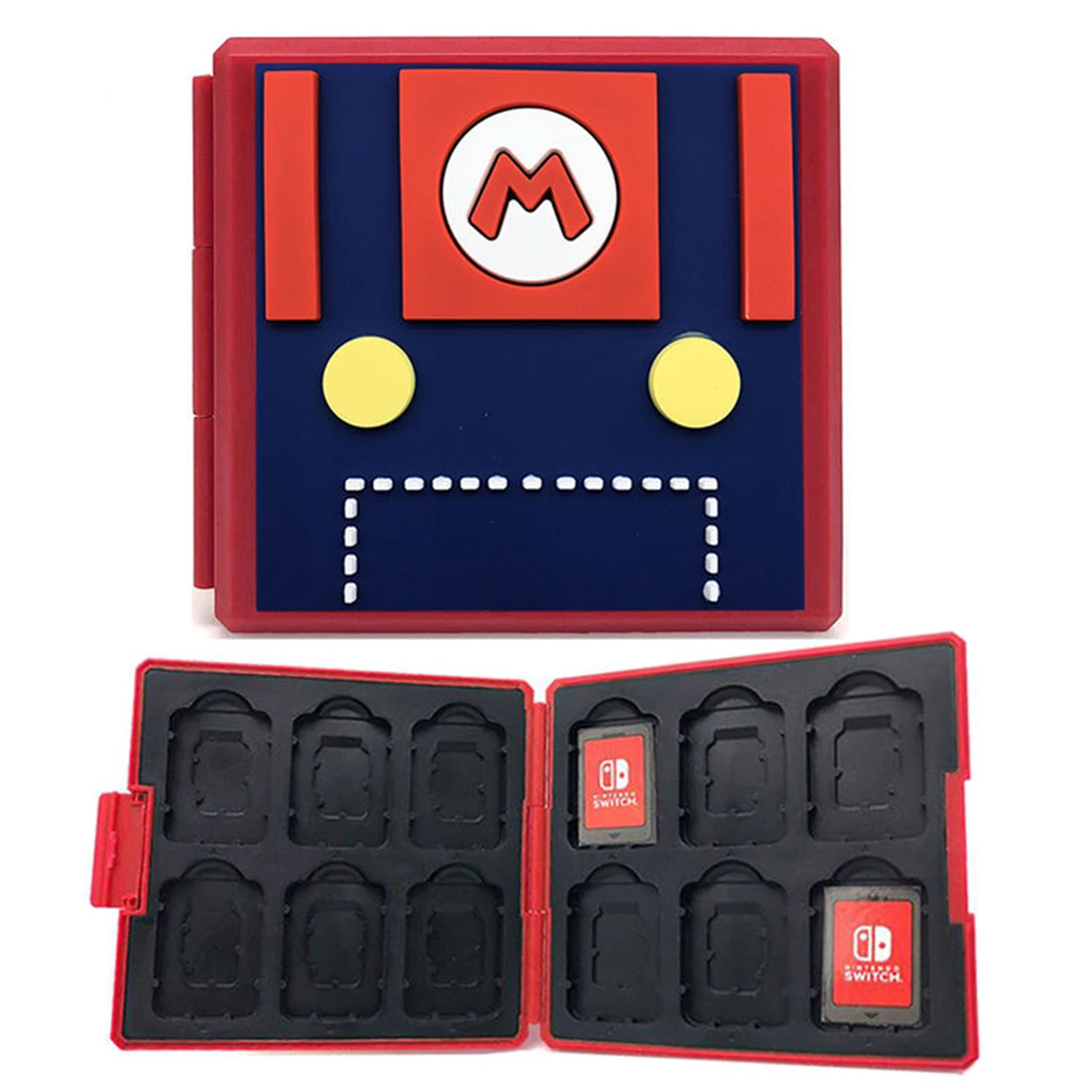 Super Mario Zelda gioco di animazione di un pezzo giocattoli periferici custodia per Cassette di gioco figure di Anime collezione di modelli d\'azione