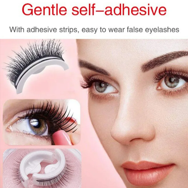 SelfAdhesive Eyelash Strips GlueFree False Eyelash Natural