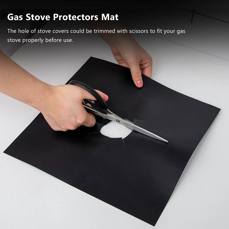A01V-8Pcs واقيات نطاق موقد الغاز موقد حامي بطانة غطاء المنظفات طباخ يغطي قابلة لإعادة الاستخدام موقد غاز الحصير