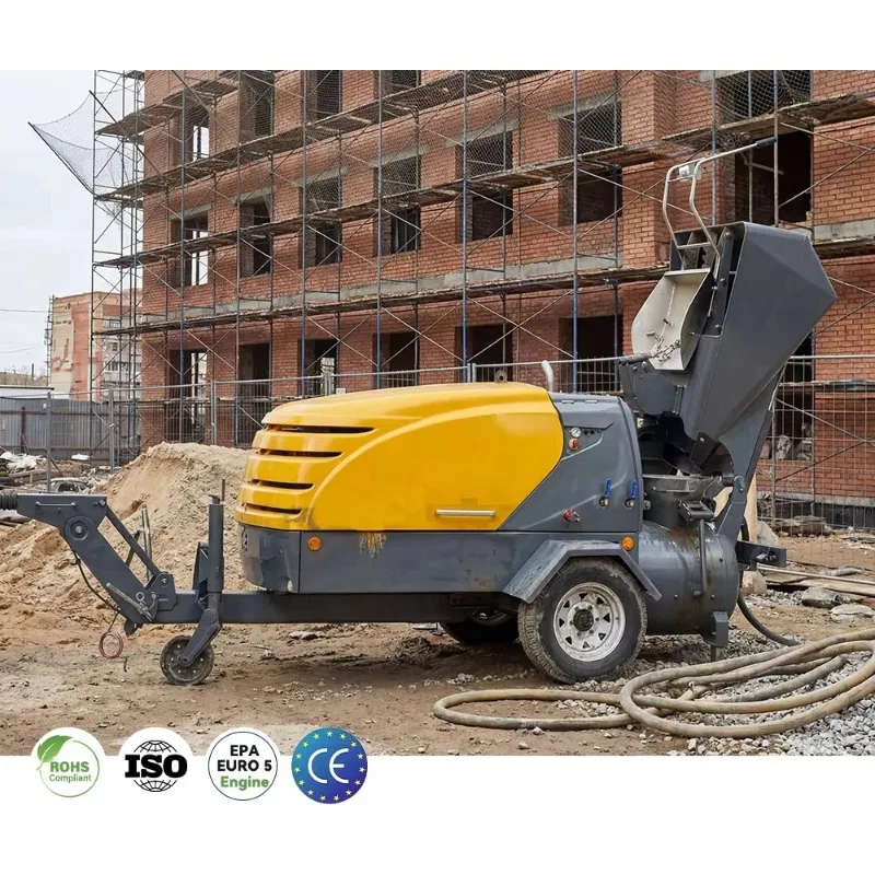 Rugged Structural Construction Ready in Stock Fast Shipping Sand Conveying Pump for Sand Cement Onsite Mixing