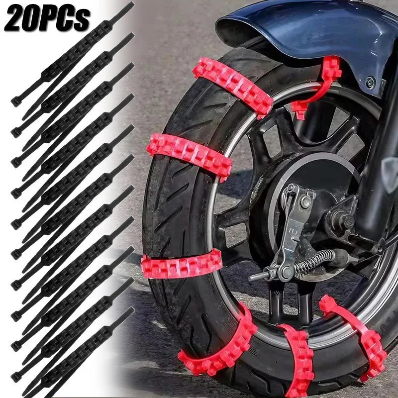 10/20PCs Universal Motorcycles Anti-Skid Snow Chains Safety Car Motorcycles Winter Wheels Anti-slip Ties Car Snow Chain