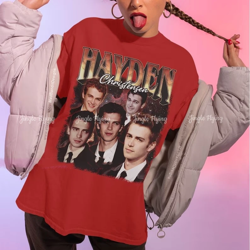 Hayden Christensen Shirt Cool Retro Rock Poster T-Shirt 70s 80s 90s Rocker Design Style Tee