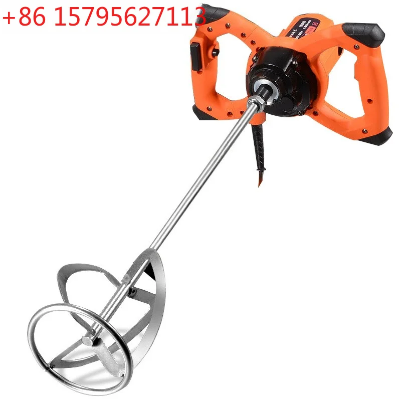 220V Electric Cement Mixer Professional Adjustable Mortar Mixer Putty Powder Mixing Machine for Wall Work Plaster Mixing Machine