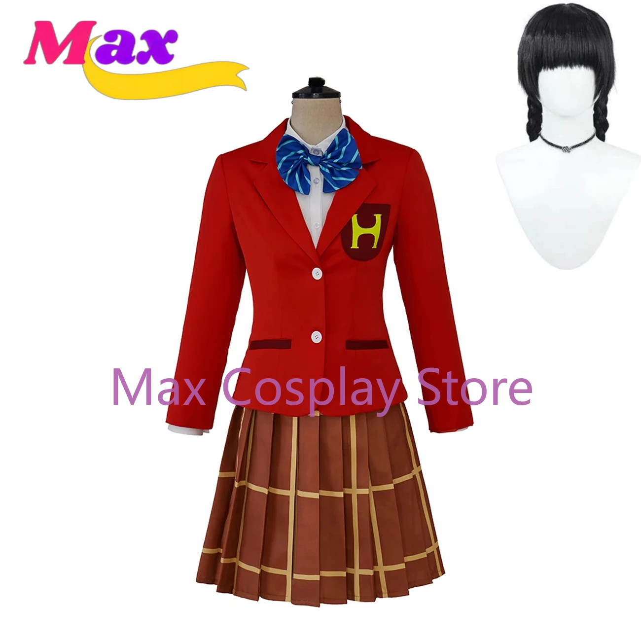 

Max Anime Cos Kageyama Shigeo Cosplay Costume Party Uniform Mob Cos Full Set Unisex JK Suit